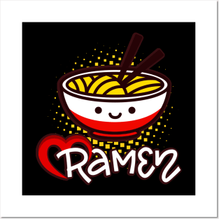 Ramen Kawaii Japan Soup Cute Food Posters and Art